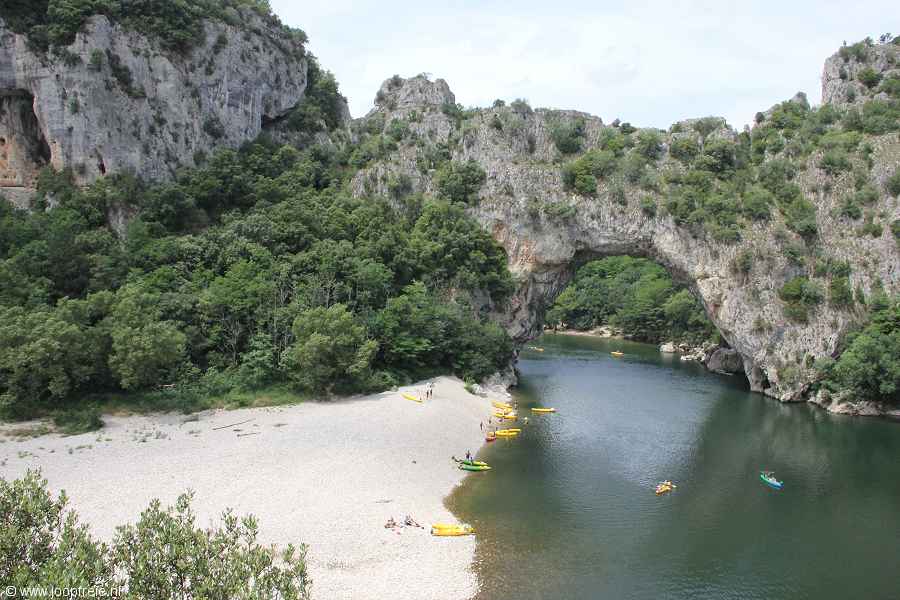 de Pont d'Arc in de Gorges